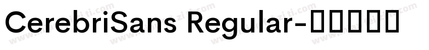 CerebriSans Regular字体转换